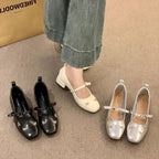 Damen elegante Ballerinas mit modischem Schleifendetail R&B