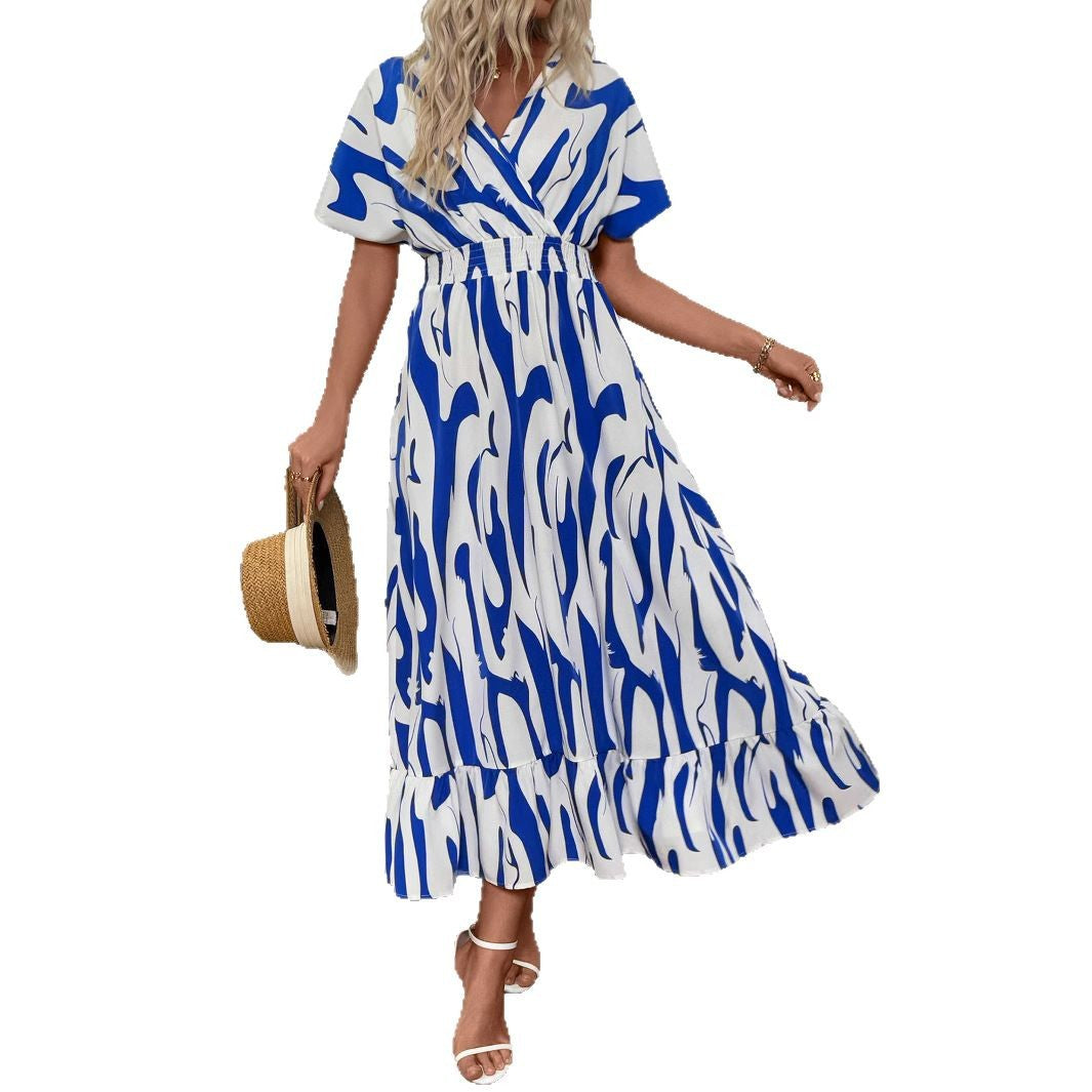 Damen Maxikleid mit fließendem Schnitt
