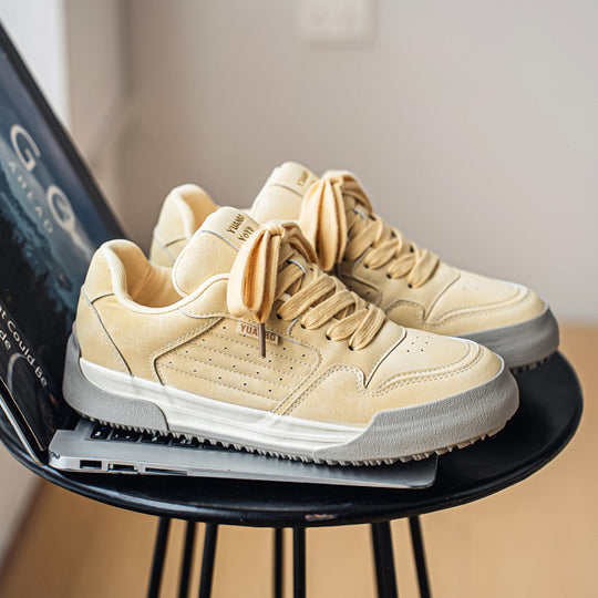 Damen Sportliche Sneakers mit atmungsaktivem Veloursleder und rutschfester Sohle R&B