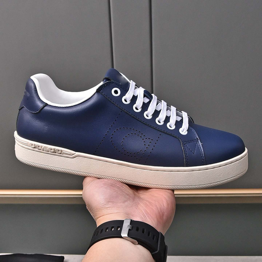 Damen Leder Sneakers mit atmungsaktivem Innenfutter und rutschfester Sohle R&B