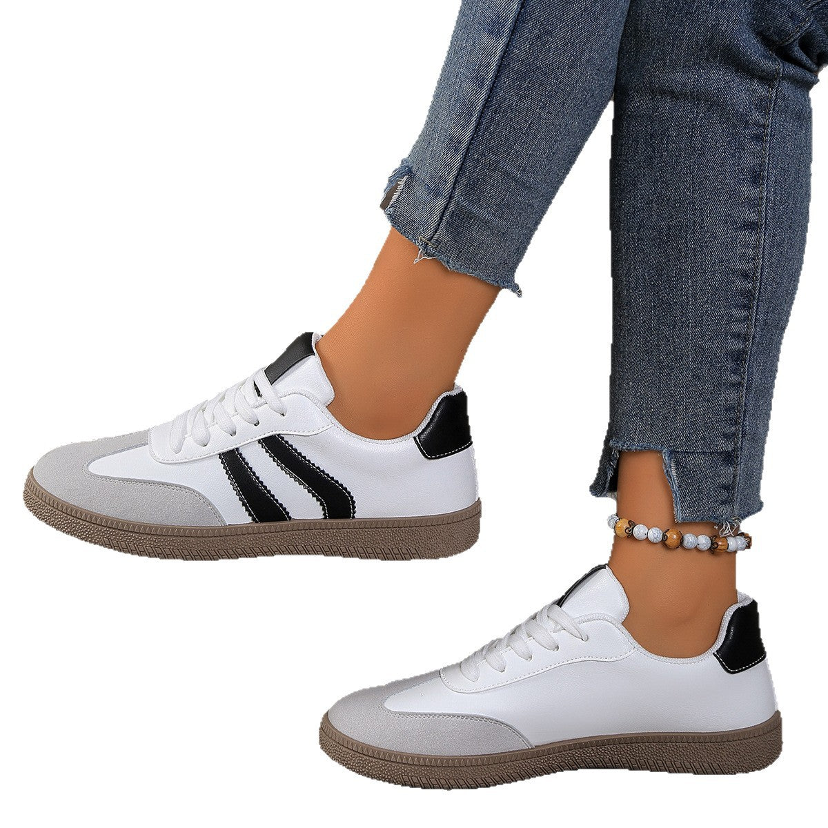 Damen Sportliche Sneakers mit eleganten Metallic-Details R&B