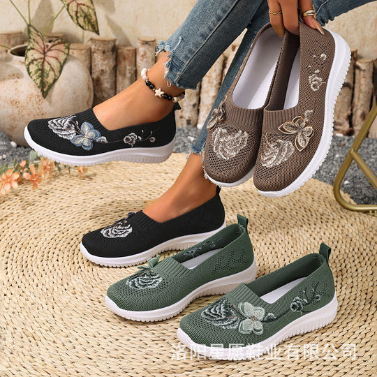 Damen Sneaker mit floralem Design R&B