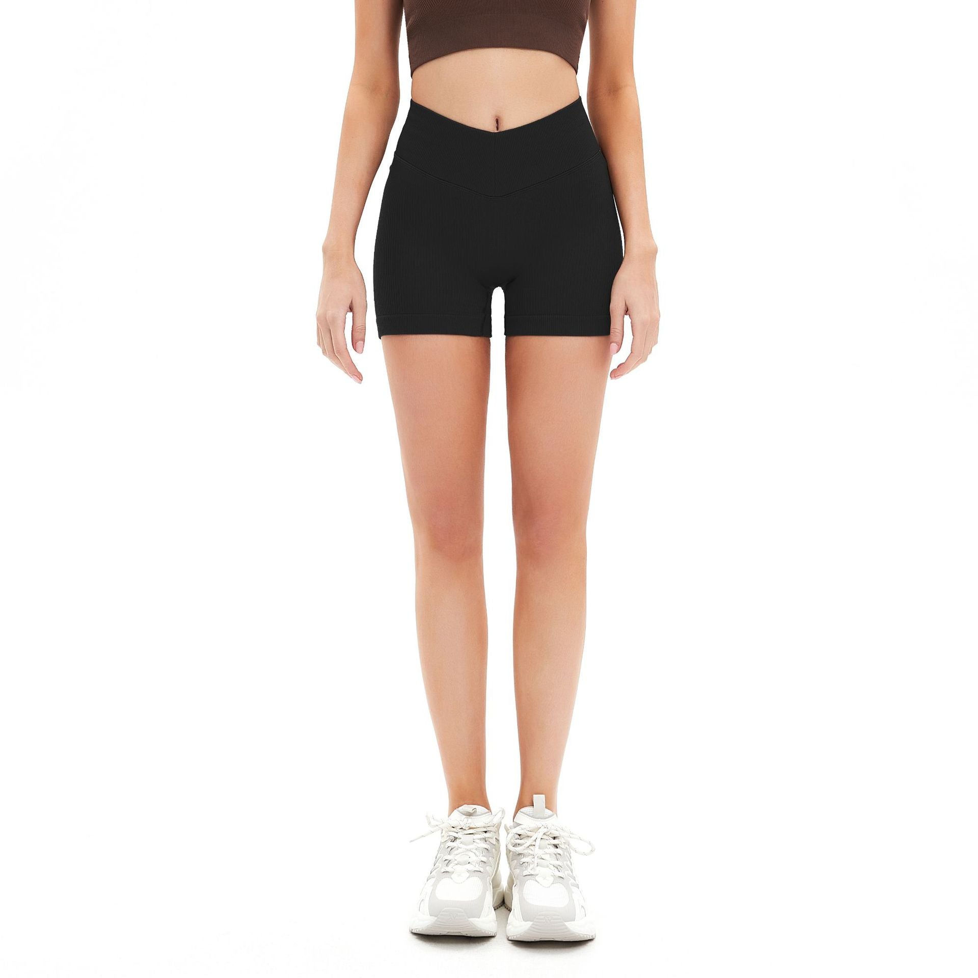 Damen Sportliche Hochbund-Shorts R&B