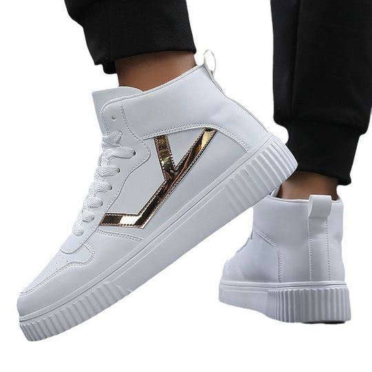 Damen Hochwertige High-Top Sneakers mit trendigem Design und komfortabler Sohle R&B