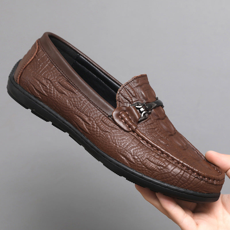 Herren Mokassins mit eleganter Prägung R&B