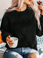 Damen Sportlicher Pullover mit trendy Grafikdesign R&B