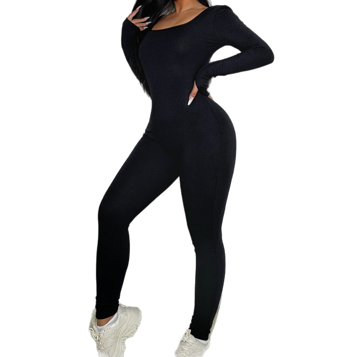 Damen Hochdehnbarer Jumpsuit R&B