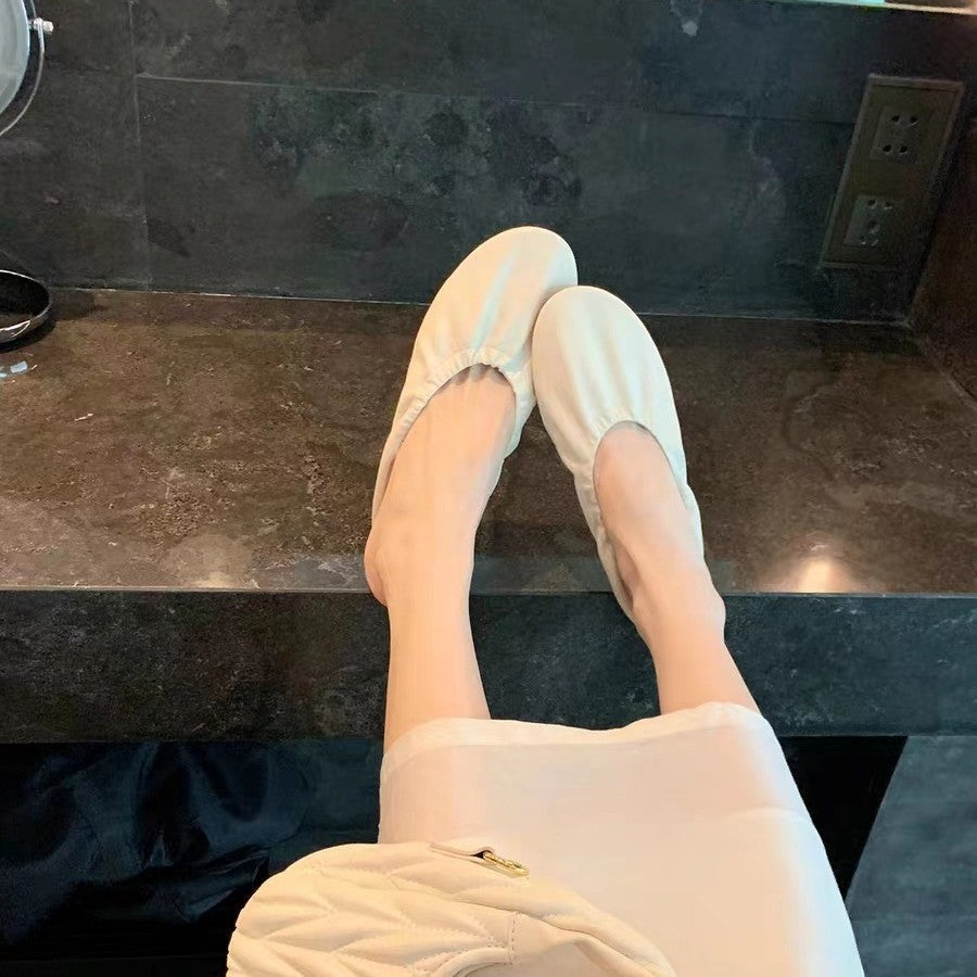 Damen elegante Mokassins mit flexiblem Gummizug