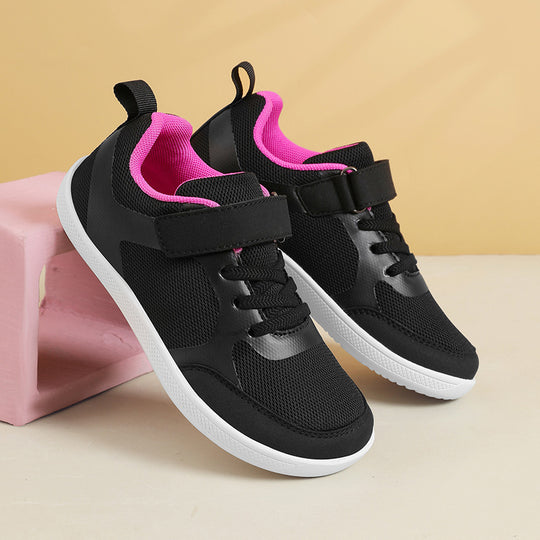 Unisex nan leichte Mesh-Sneaker mit elastischem Schnürsystem, Klettverschluss und EVA-Zwischensohle R&B