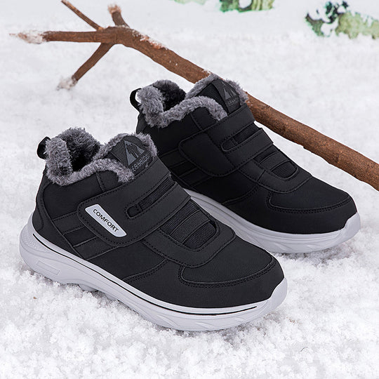 Damen isolierte Winter-Sneaker mit praktischem Klettverschluss und weichem Innenfutter R&B