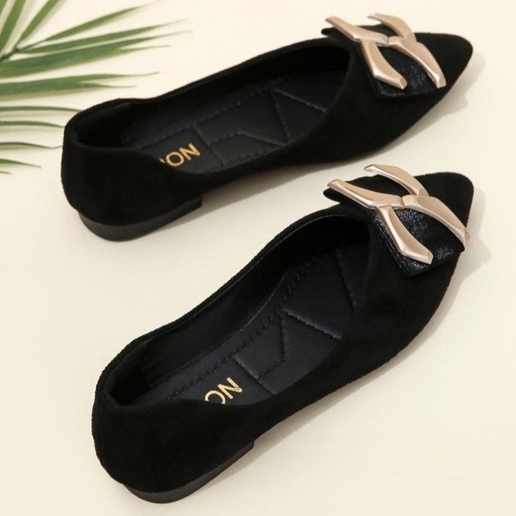 Damen Ballerinas mit modischem Schleifen-Detail R&B