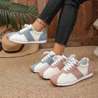 Damen Sportliche Freizeit Sneakers mit strapazierfähigem Obermaterial und rutschfester Sohle EB