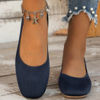 Damen Stylish und bequeme Ballerinas mit elastischem Obermaterial R&B