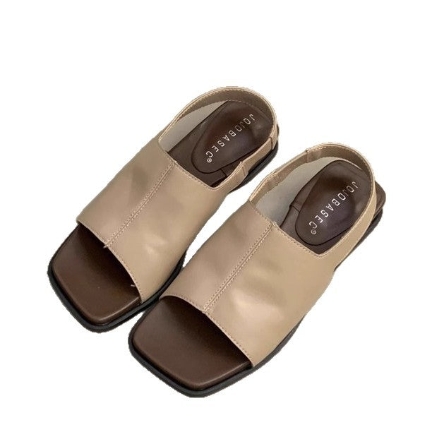 Damen elegante und bequeme Sandalen mit modischem Riemchen und ergonomischer Sohle R&B