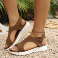 Damen Komfortsandalen mit flexiblem Fußbett und atmungsaktiver Oberfläche