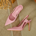 Damen Elegante Slingpumps mit spitzem Schnitt und hohem Absatz R&B