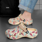 Damen Freizeitclogs mit verstellbarem Riemen und atmungsaktiver Oberfläche