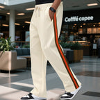 Herren Baumwoll-Cargo-Hose mit elastischem Bund und seitlichen Taschen R&B