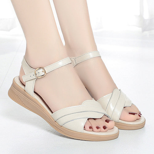 Damen Sandalen mit verstellbarem Riemen und komfortablem Fußbett R&B