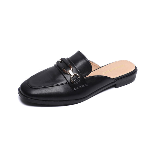 Damen elegante Mules mit modischem Kettendetail R&B