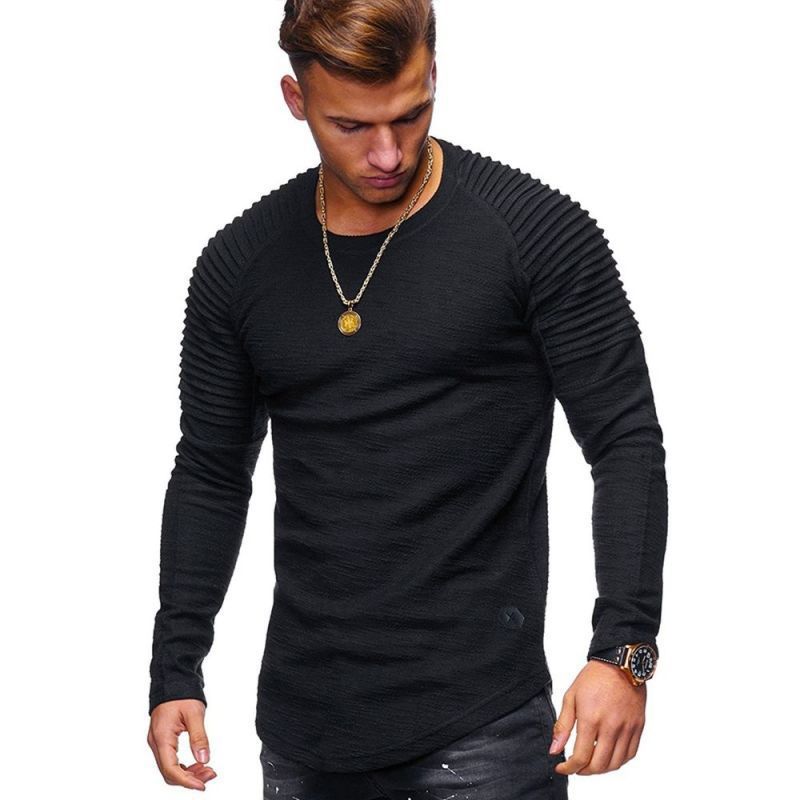Herren Langarmshirt mit strukturiertem Design R&B