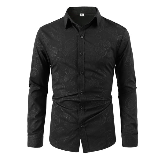 Herren Hemd mit feinem Musterdruck R&B