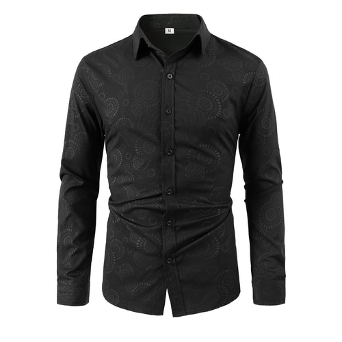 Herren Hemd mit feinem Musterdruck R&B