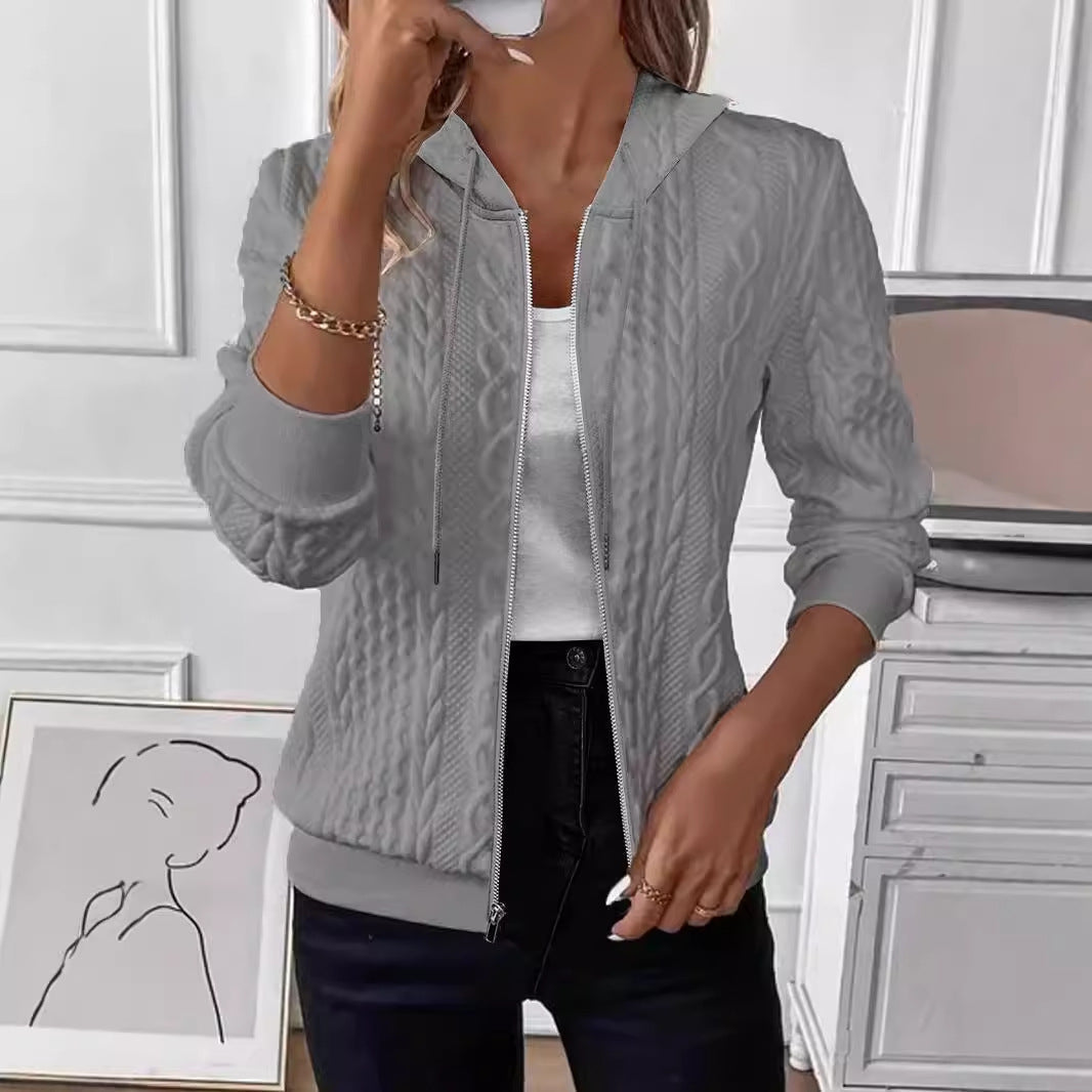 Damen Strickjacke mit Kapuze