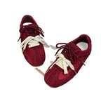 Damen Sportliche Sneakers mit weichem Wildleder-Obermaterial und modischem Schnürsystem R&B