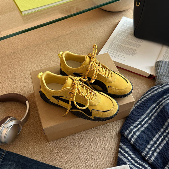 Damen Sportliche Sneakers mit atmungsaktiver Oberflächenstruktur und rutschfester Sohle R&B