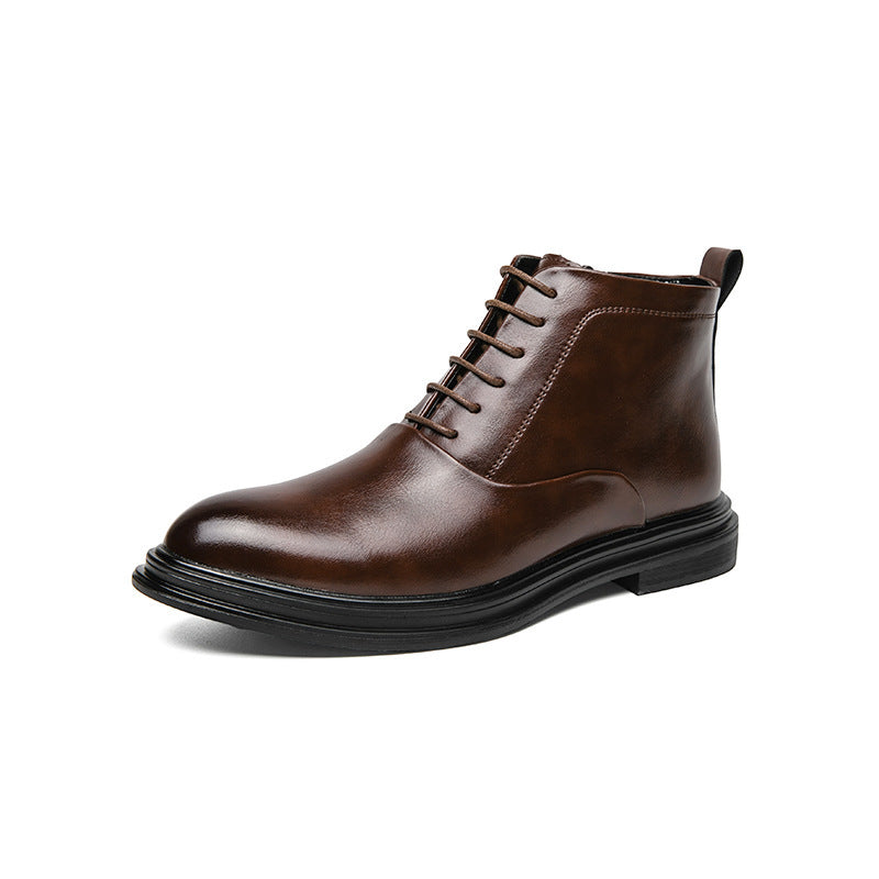 Damen Elegante Schnürstiefel aus hochwertigem Leder R&B