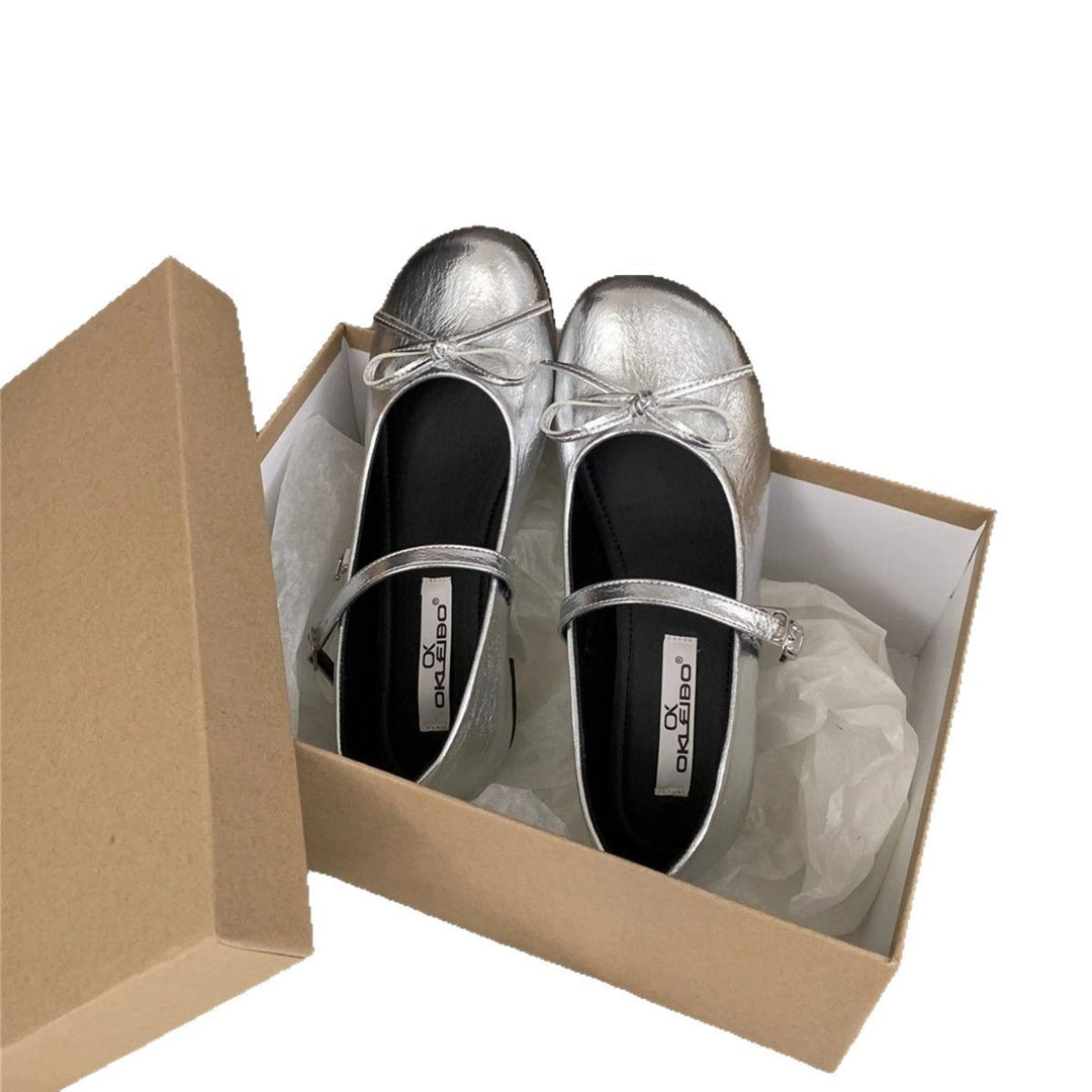 Damen Ballerinas mit elegantem Riemchen und zierlichem Schleifendetail R&B