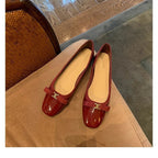 Damen elegante Ballerinas mit modischer Schleifenverzierung R&B