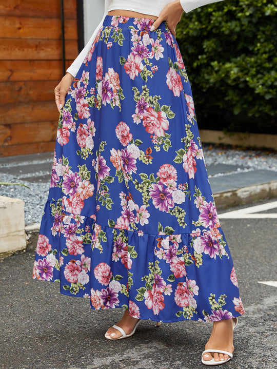 Damen Midikleid mit floraler Stickerei R&B