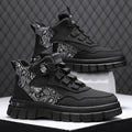 Damen Hochwertige High-Top Sneakers mit Paisleymuster und praktischen Schnellschnürsystem R&B