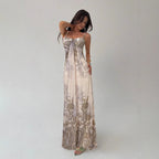 Damen Maxikleid mit floralem Design R&B
