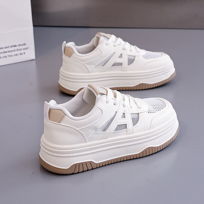 Damen Modische Sneakers mit extra dicker Sohle R&B