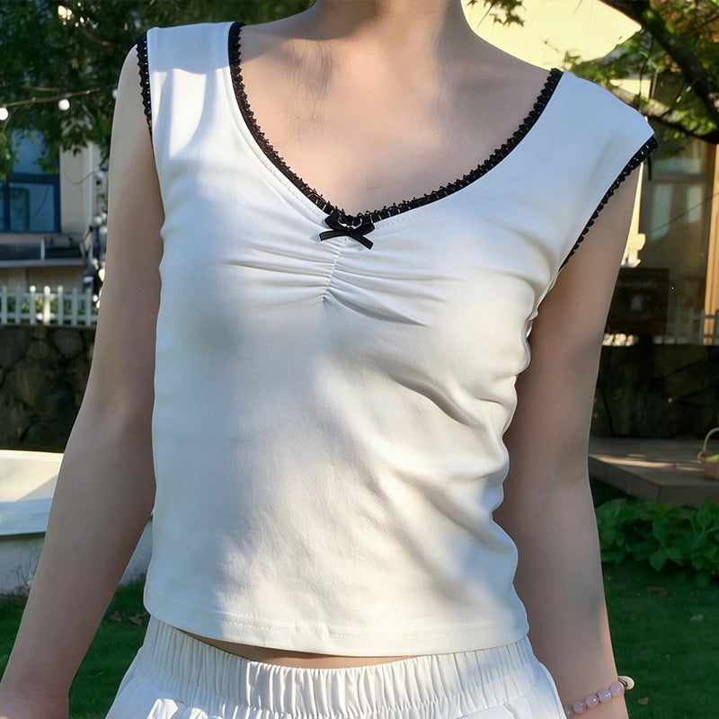 Damen verführerischer Bodysuit mit feinen Spitzenakzenten R&B