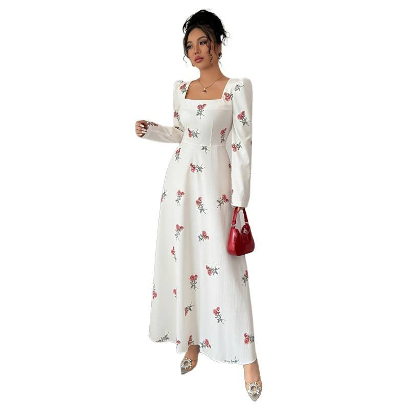 Damen Maxikleid mit floralem Muster R&B