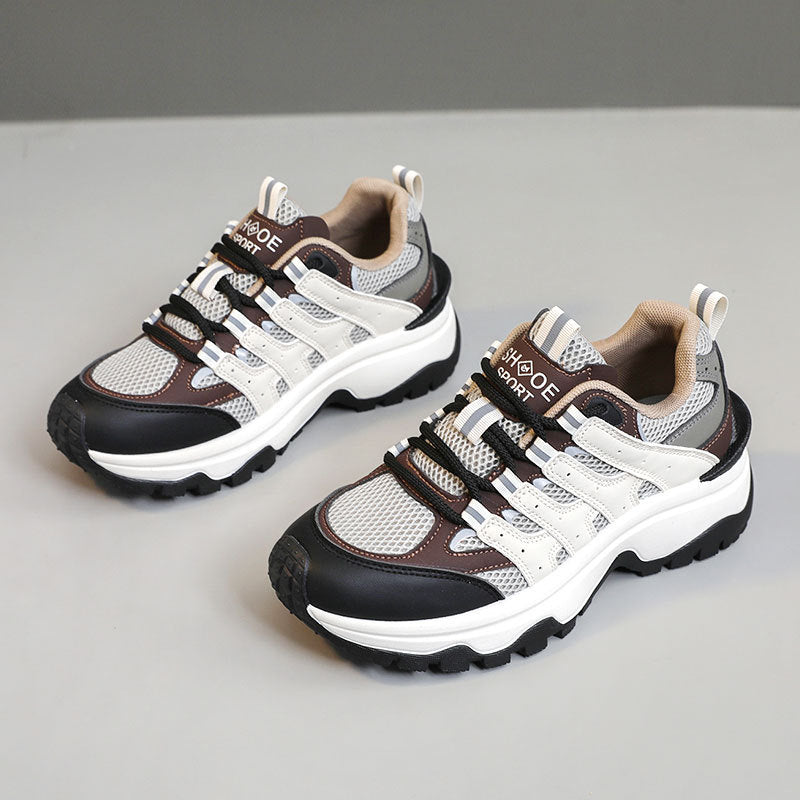 Damen Sportliche Schnürsneaker mit atmungsaktivem Obermaterial R&B