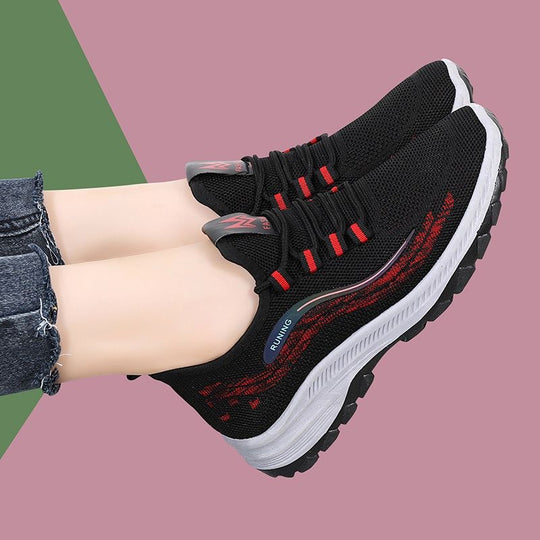 Damen Atmungsaktive Fitness-Sneaker mit rutschfester Außensohle R&B