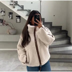 Damen kuscheliger Outdoor-Fleece-Jacke R&B
