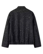 R&B | Gold Pailletten Stehkragenjacke
