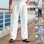 Herren elegante Freizeithose mit verstellbarem Kordelzug und atmungsaktiver Struktur R&B