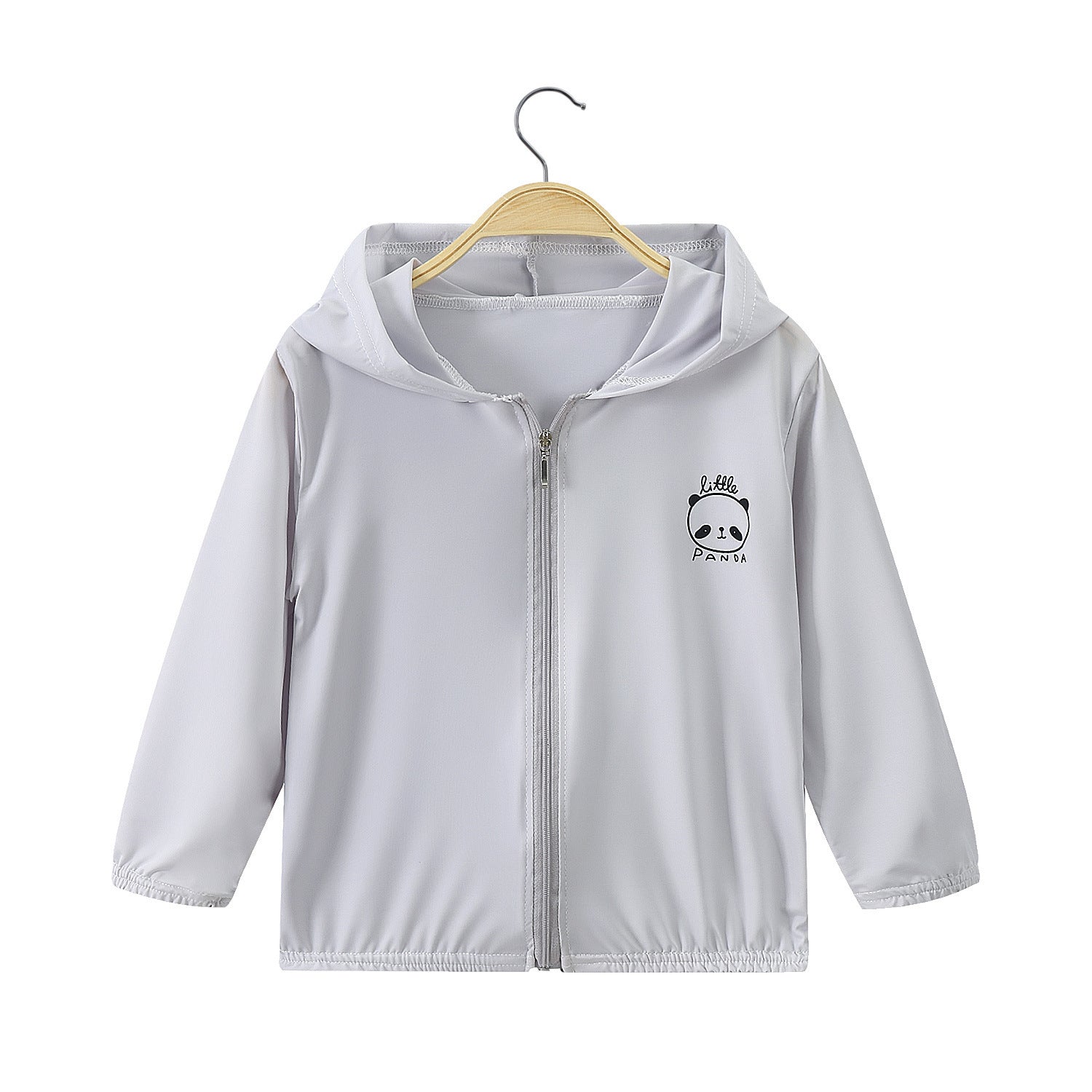 Unisex nan leichte Kapuzenjacke mit durchgehendem Reißverschluss und niedlichem Panda-Print  R&B