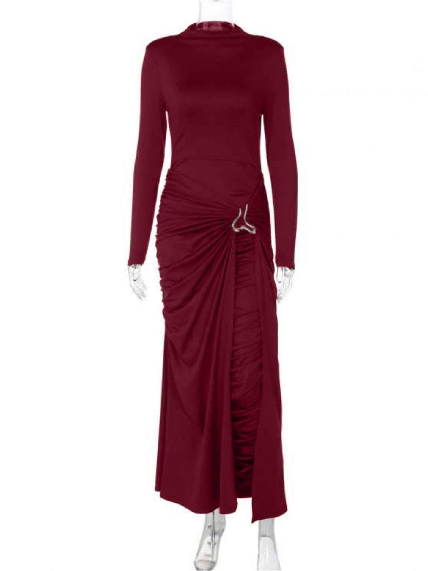 Damen Elegantes Kleid mit innovativem Design und kunstvollen Drapierungen R&B