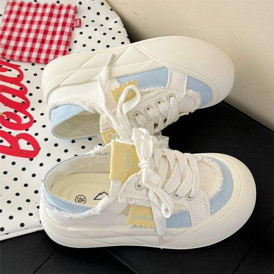Damen Sneakers mit besonderer Textilstruktur und komfortablem Plateau R&B