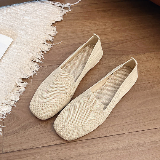Damen moderne Slingback-Schuhe mit atmungsaktivem Netzmaterial und elastischem Einschlupf R&B
