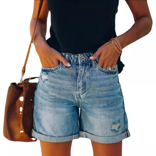 Damen Jeans-Shorts mit moderner und lässiger Passform R&B
