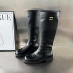 Damen Hochwertige Leder-Stiefel mit bequemem Innenfutter und robustem Profil R&B